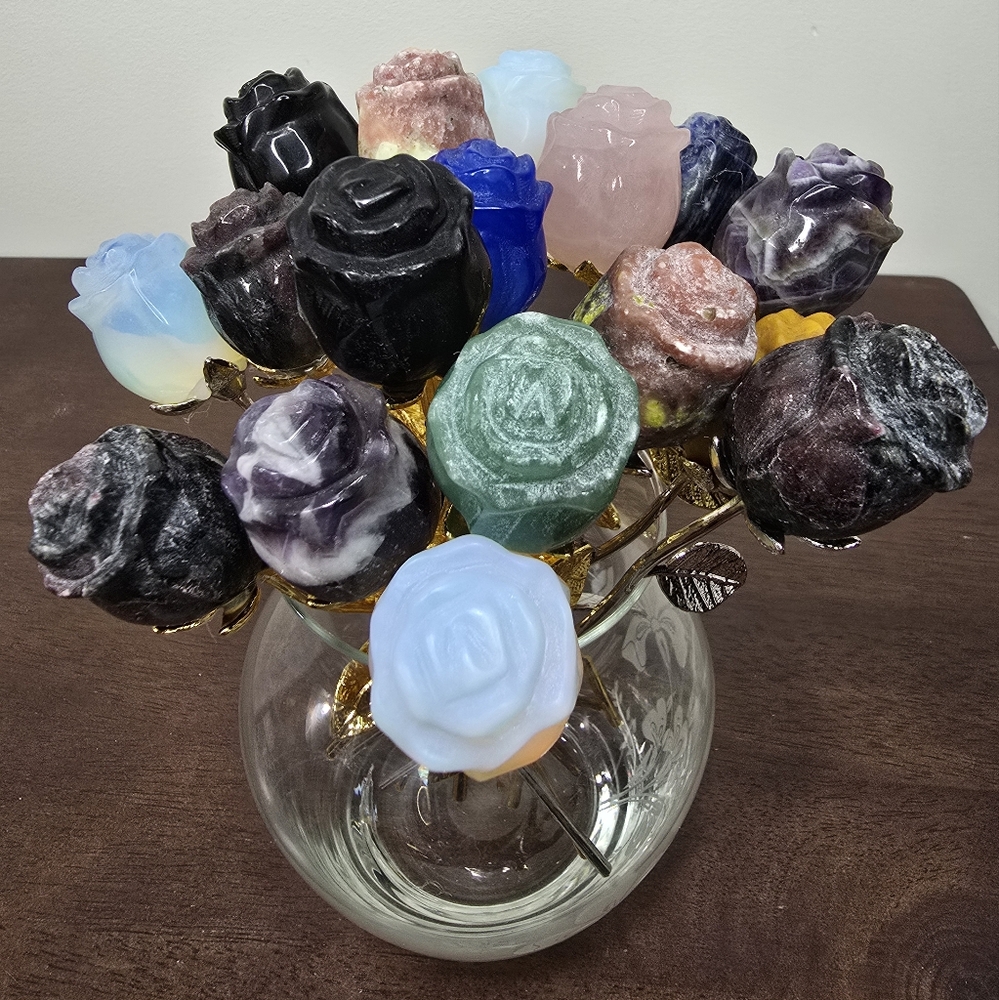 Amethyst Crystal Rose - Picture 5 of 11